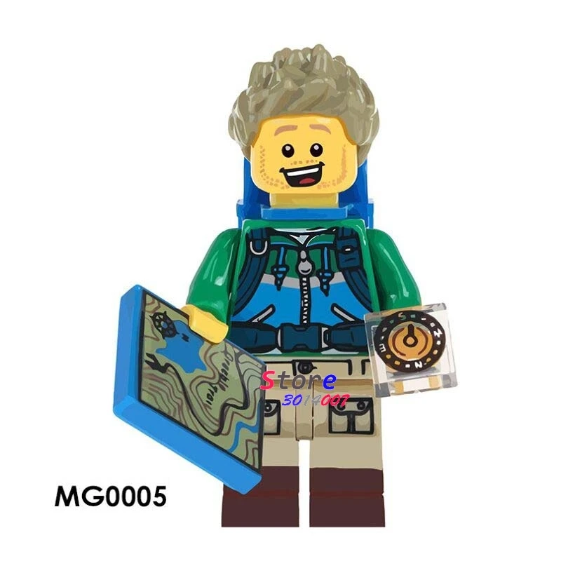 

1PCS model building blocks action figures starwars superheroes Hiker Custom Collection Series hobbies diy toys for children gift