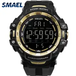 LED цифровые часы браслет SMAEL часы Мужчины Relogio Masculino цифровой Wrsitwatches большой набор 1350 спортивные часы мужские водонепроницаемые