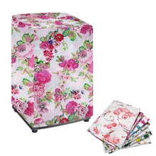 Цветочный водонепроницаемый для стиральной машины на Молнии Пылезащитный Чехол прочный цвет случайный цвет