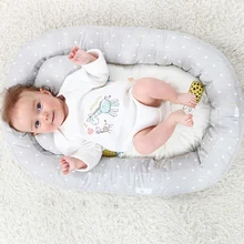 Cheap Foldable Baby Bed Lit Bebe Breathable Lounger Sleeping Bed Cotton Portable Crib Portable Travel Crib For Bedroom Bionic Kid Nest