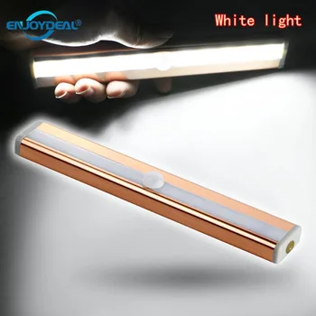 

10 LED Night Light Wireless PIR Infrared Motion Detector Sensor Kitchen Closet Cabinet Bar Light Battery Power Nightlight