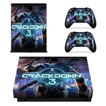 

Crackdown 3 Skin Sticker Decal For Xbox One X Console and Controller Skin Stickers for Xbox One X Skin Vinyl