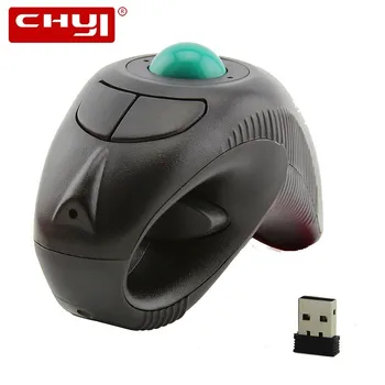 

CHYI Wireless Laser Trackball Mouse Ergonomic 2.4G 1000DPI Adjustable Handheld Portable Air Mice For PC Laptop TV Box Projector