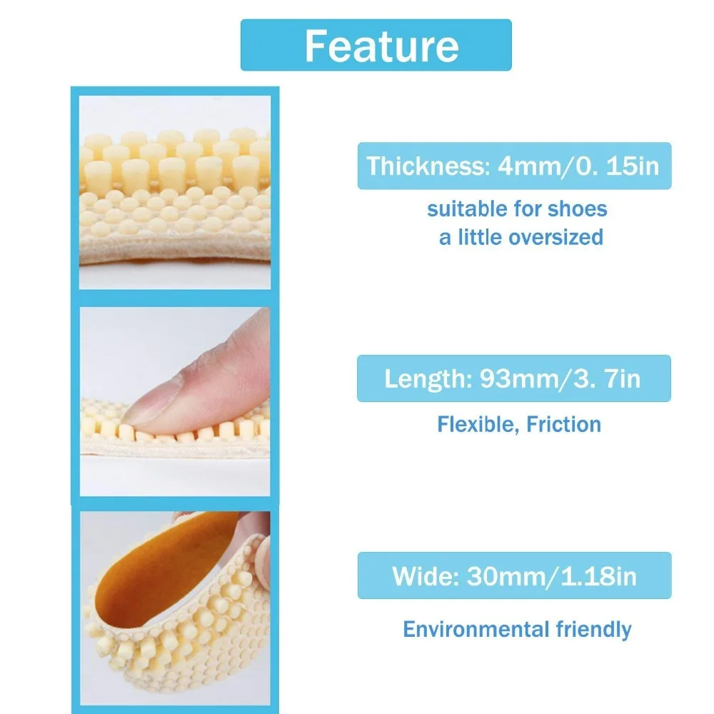 3 пары = 6 шт 4D Силиконовые наклейки с последующим запатентованным анти-износом ноги высокие каблуки пятки половина матраца протектор пятки боли обуви