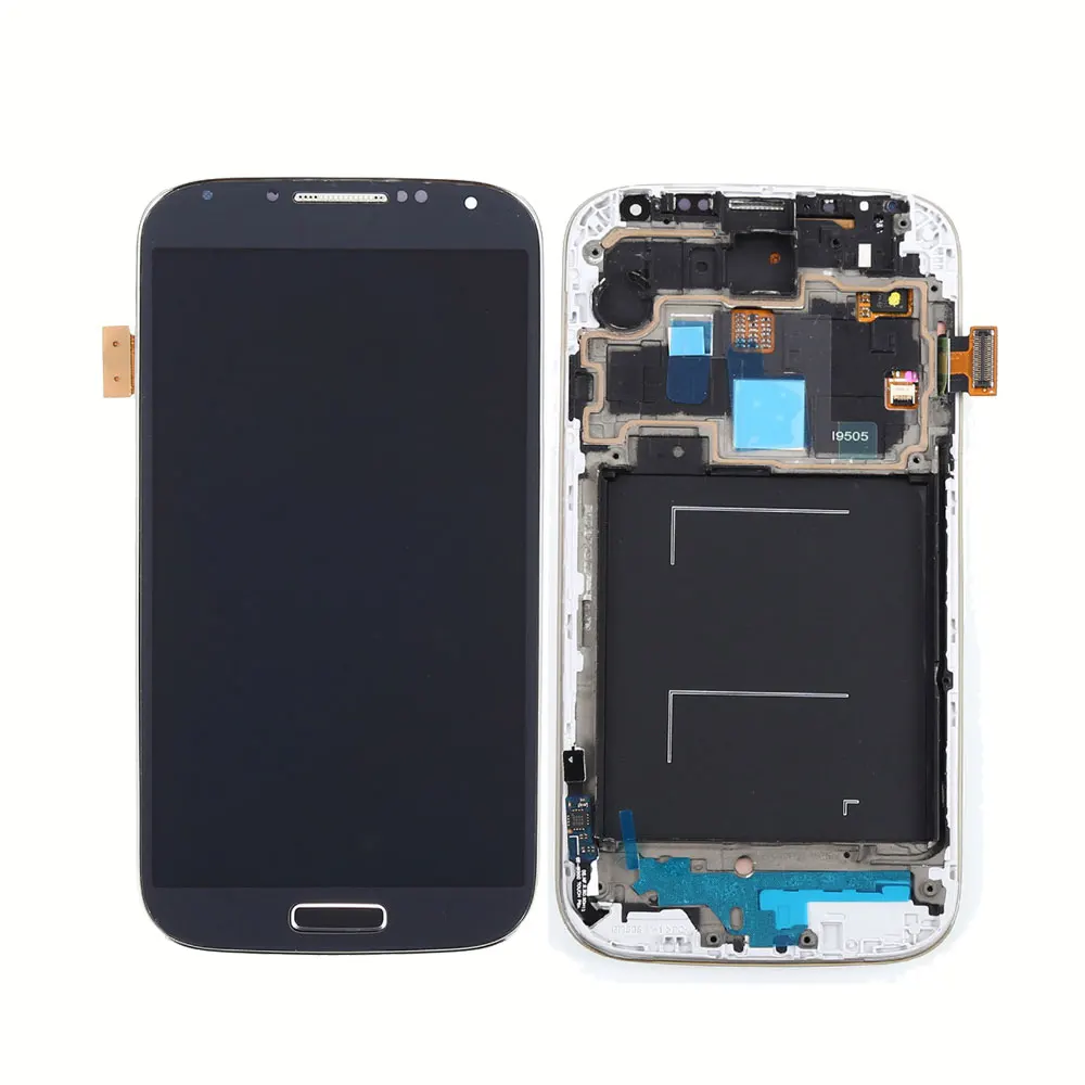 Для SAMSUNG Galaxy S4 i9505 ЖК дисплей сенсорный экран дигитайзер I9500 с рамкой для