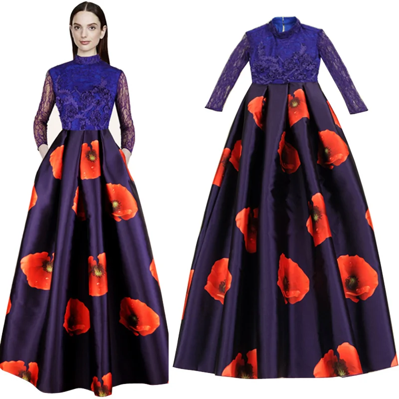 Floor Length Pleated Dress
