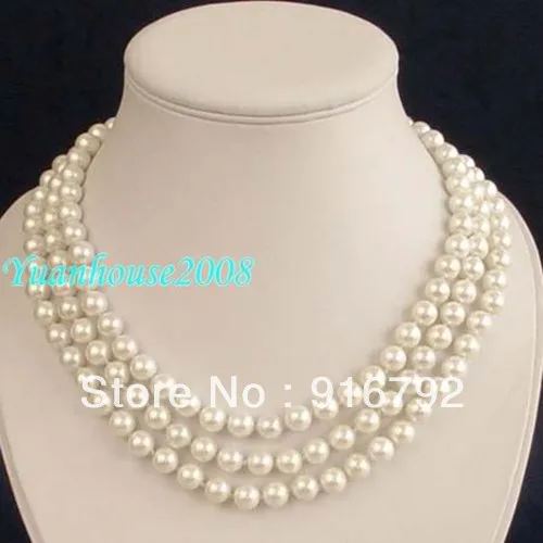 

free shipping >>>>>17-19" 7-8mm White FW Pearl Necklace