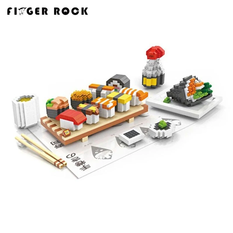 

LOZ 9392 Diamond Blocks Sushi Set Meal Food Assembly Model Building Small Parts Model Bricks Educational Toys For Children