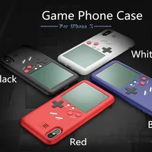 2018 Teléfono de juego carcasa para iPhone 6 6s 7 7plus 8plus X consola de juegos Novel TPU suave + cubierta dura de la PC funda de teléfono 6s 6Plus regalo