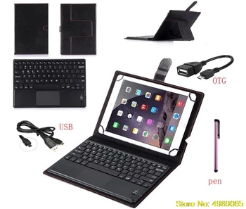 

For Microsoft Surface Go 10 Inch Tablet Funda Magnet Folio PU Leather Keyboard Cover Smart Wireless Bluetooth Keyboard Case
