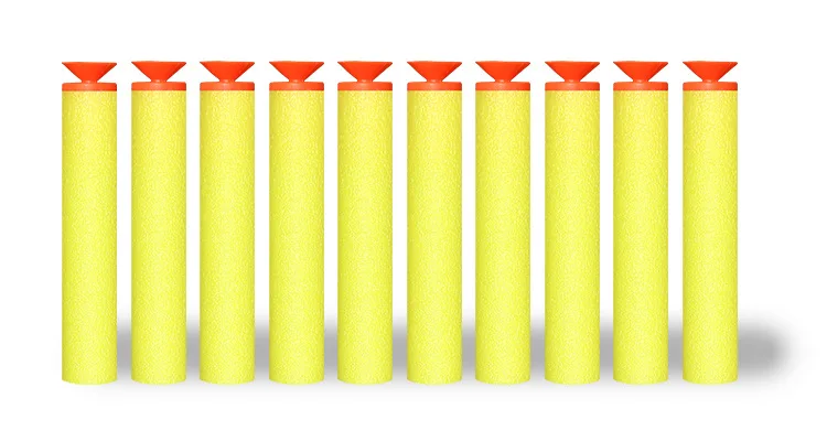 20 pcs 7.2c'm Fluorescence Dart Refills Universal Toy Gun Sucker bullet Seven kinds of color random collocation
