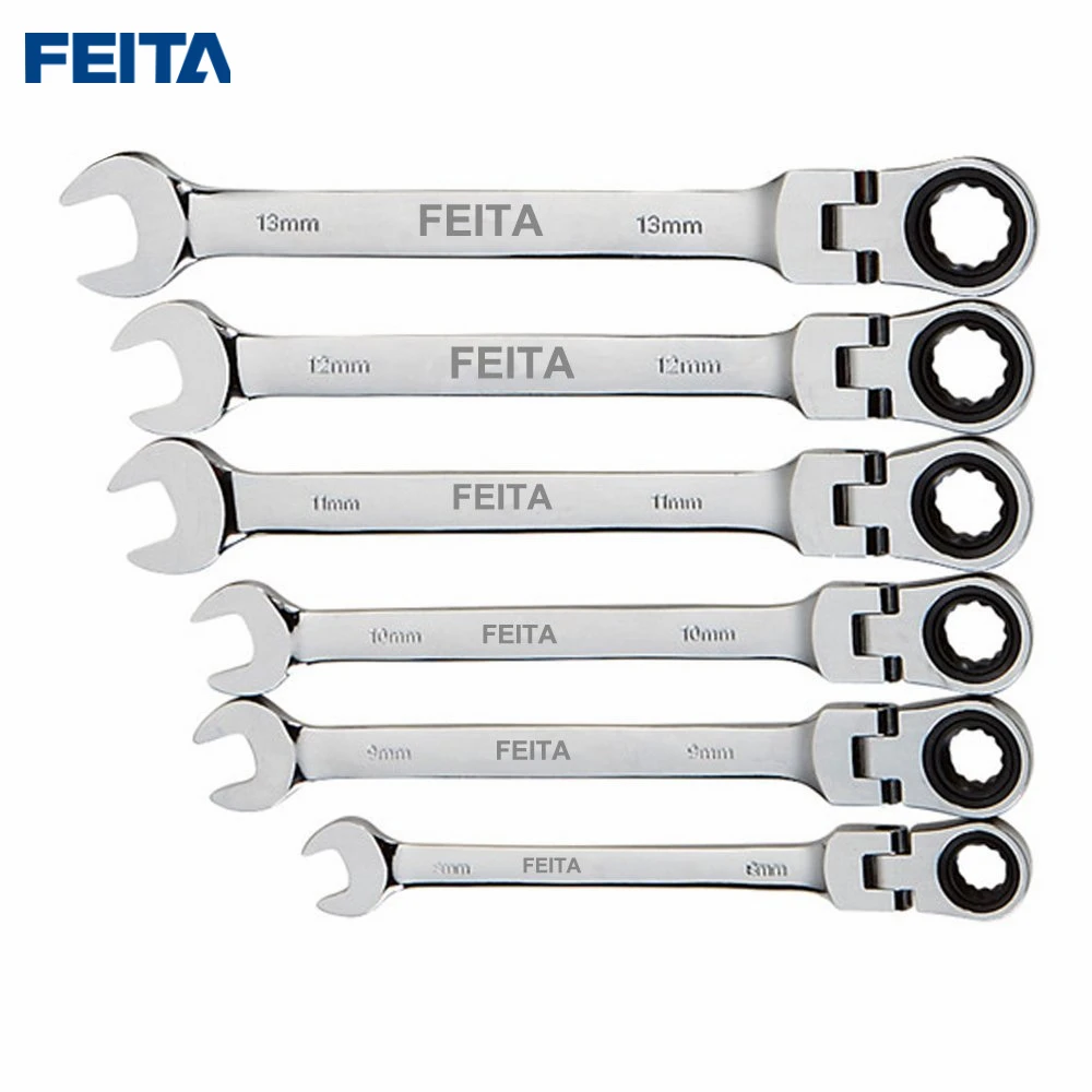 FEITA 8-13 мм Установить Ключ Динамометрический гибкие Open End велосипедный гаечный
