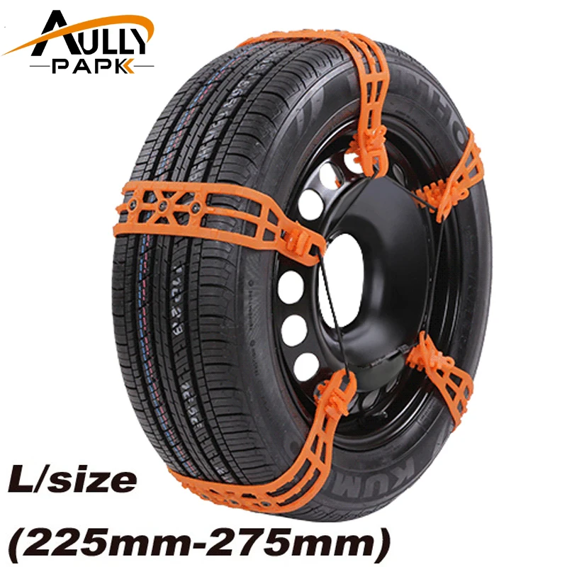 AULLY PARK Car Winter Tyres Wheels Snow Chains 225mm 275mm For Cars Suv