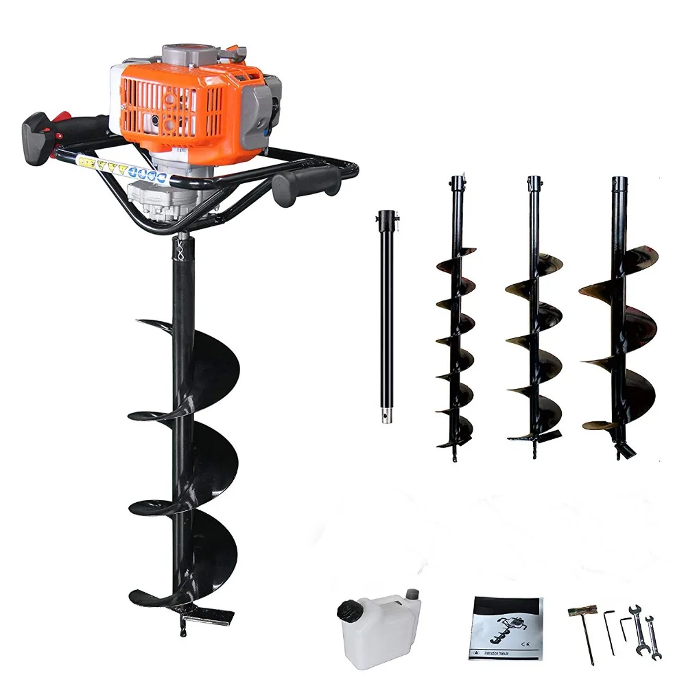 

68cc Digging tool auger drilling rig fence post auger small earth auger 68CC with drill bit