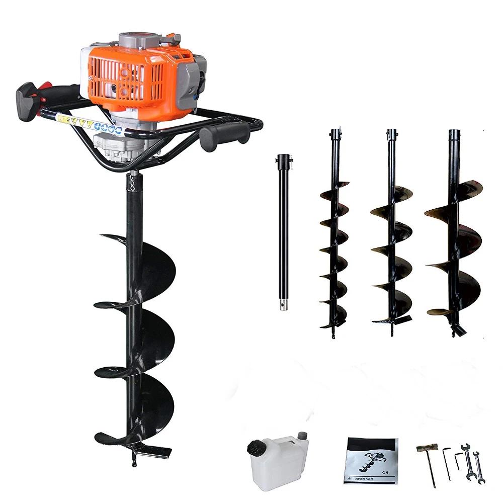 68cc Digging tool auger drilling rig fence post auger small earth auger
