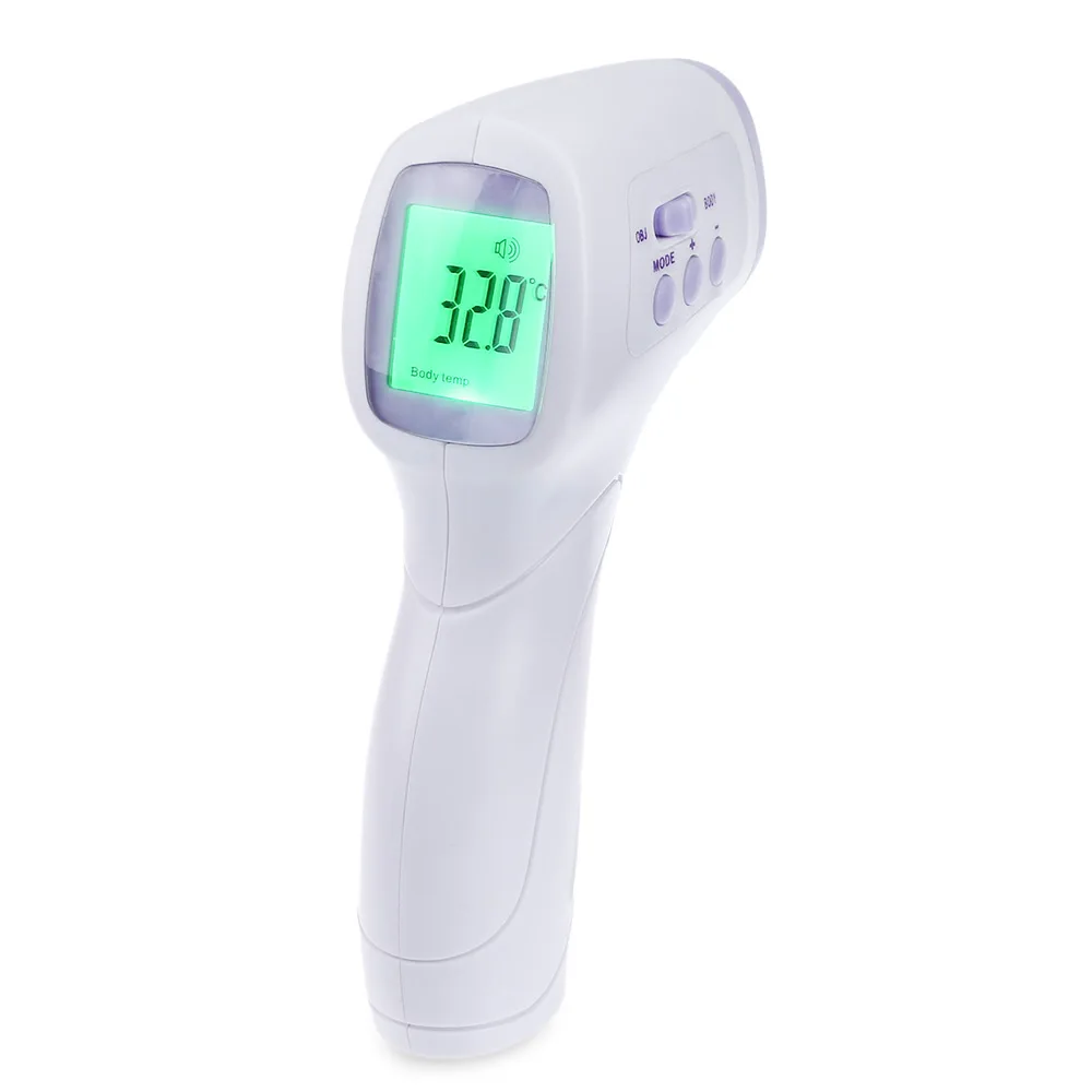 Многоцелевой инфракрасный детский цифровой термометр бесконтактный лоб для тела взрослых медицинский термометр для температуры цифровой термометр - Цвет: White