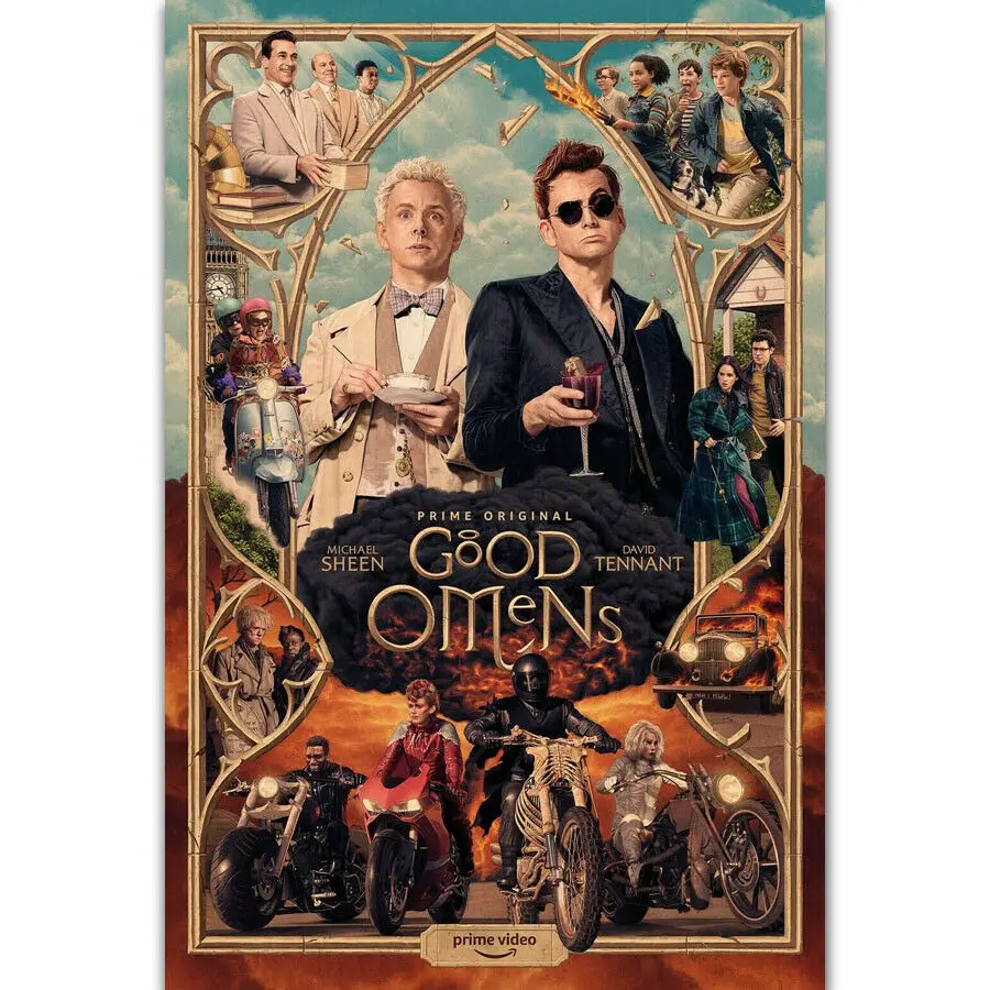 Q1020 Плакаты и принтами новый Good Omens геймана ТВ серии Show 2019 художественный постер