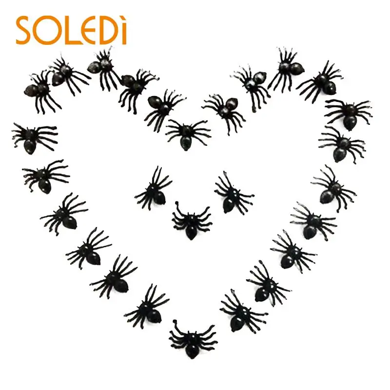 

SOLEDI 100X NEW Spider Trick Joking Toy Party Halloween Realistic Prop Decor party decoration birthday party decorations kids