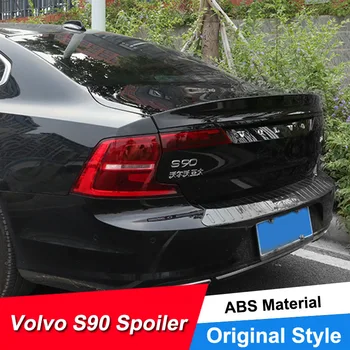 

JNCFORURC Rear Trunk Lid Car Spoiler Wings For Volvo S90 New 2016 17 18 Years S90 Lip Spoiler Wings ABS Material For Volvo S90