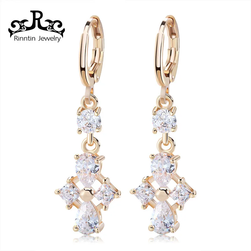 

ORSA JEWELS Bridal Long Drop Earrings with Crystals for Women Female Luxury Romantic Chandelier Wedding Fashion Jewelry DOME38
