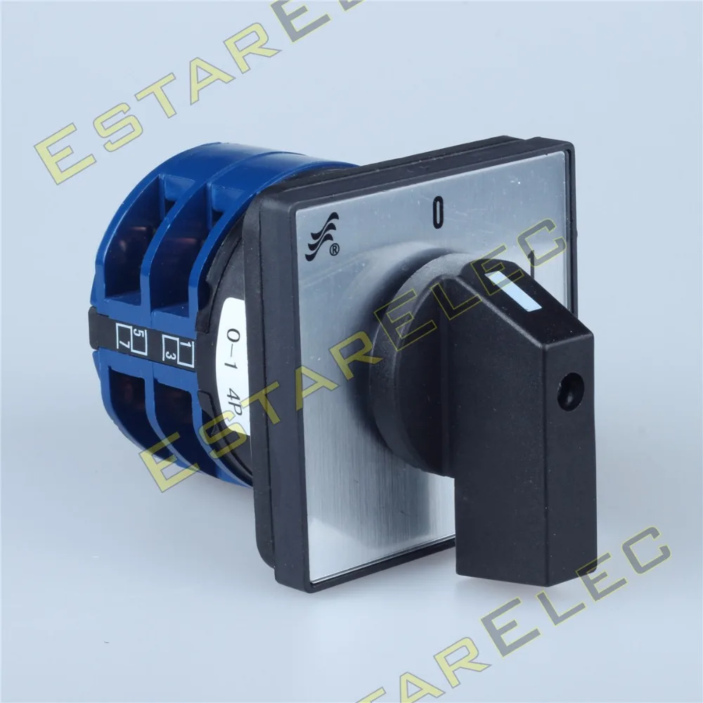 

AC 440V Ui 660V 32A Cam Switch OFF-ON 2 position 4 Poles 8 terminals (CE, TUV)