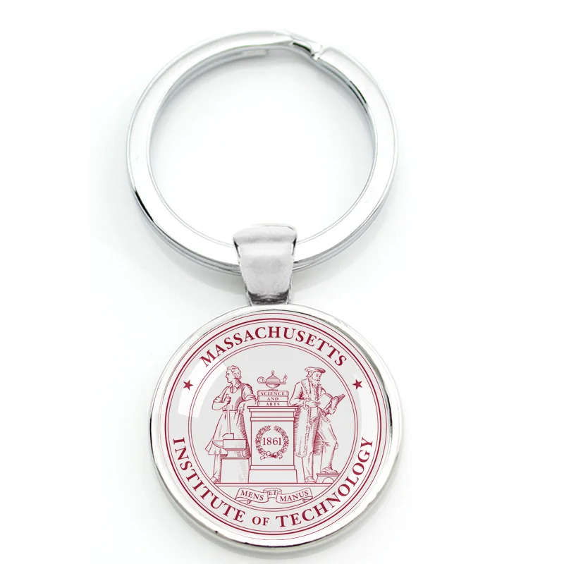 Университетский логотип, брелоки, школьный значок, брелок для ключей, известный колледж, эмблема, брелок, металлический держатель брелока для студента Гарварда - Цвет: 12