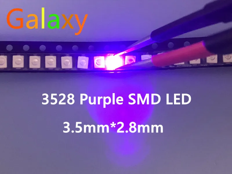 Оптовая продажа 100 шт розовый Мощность Топ 1210 3528 SMD SMT PLCC-2 ультра яркие