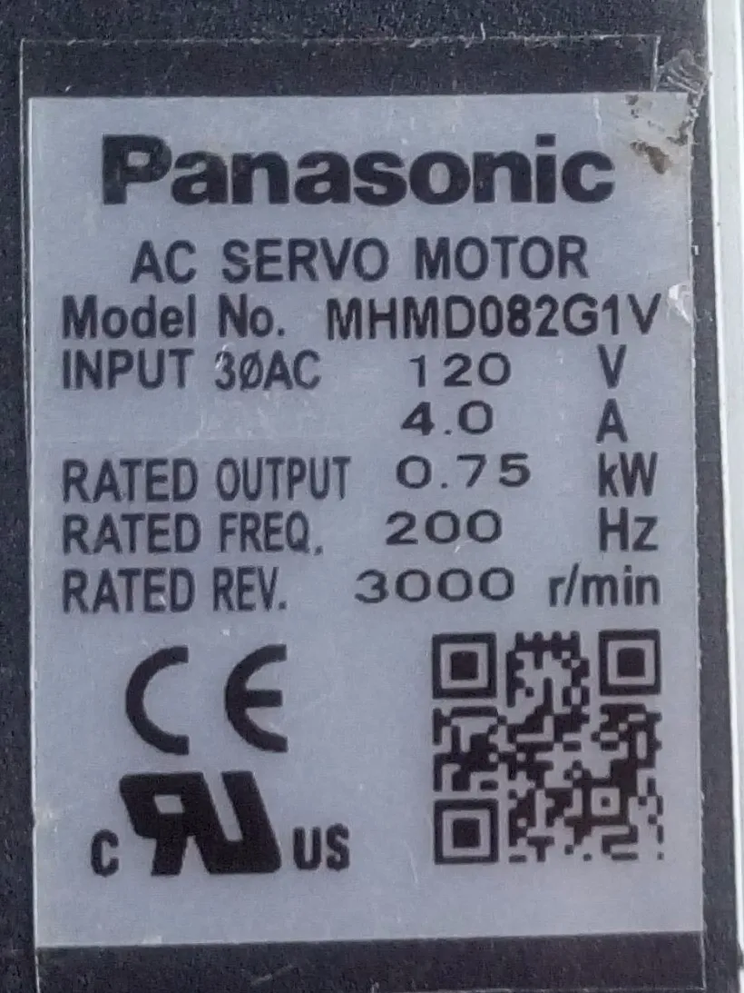 Используется протестированный серводвигатель переменного тока MHMD082G1V* Пожалуйста, свяжитесь с нами для реального фото, есть