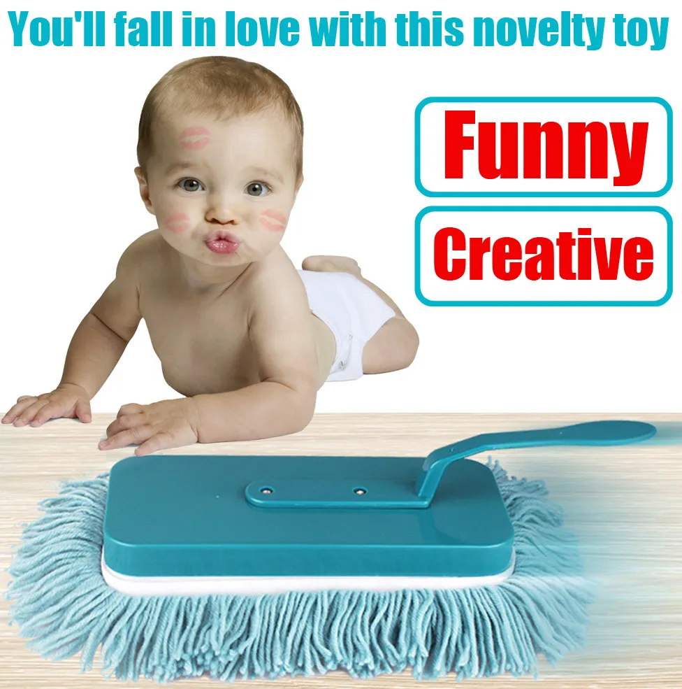 Creative Cleaner Mop Remote Control Car Cleaning RC Vehicle Prank Toy