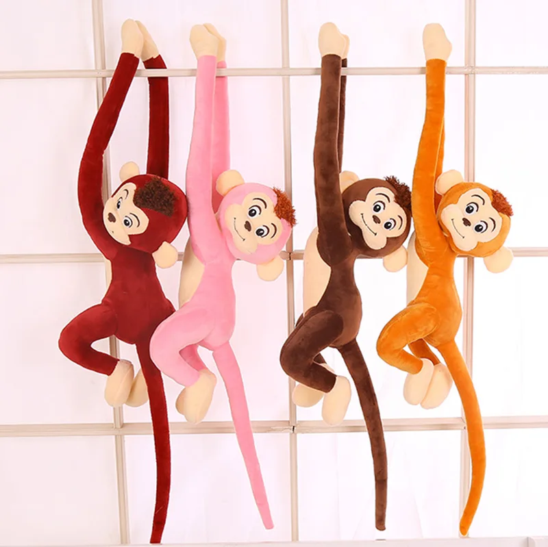 singe peluche long bras
