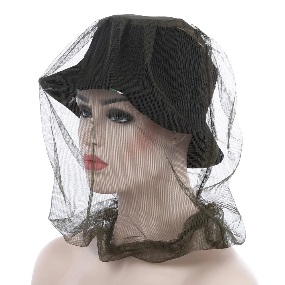 Portable Anti Mosquito Net Cap Head For Hunting Accessories Fishing