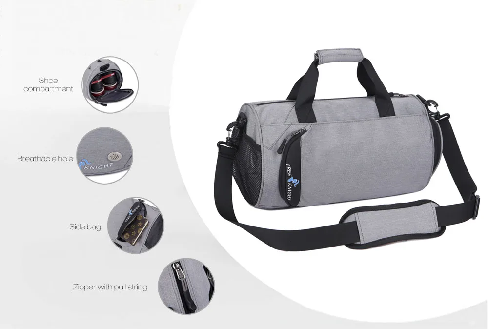 Free Knight 16L Unisex Outdoor Water Resistant Sport Fitness Handbag Travel Tote Bag