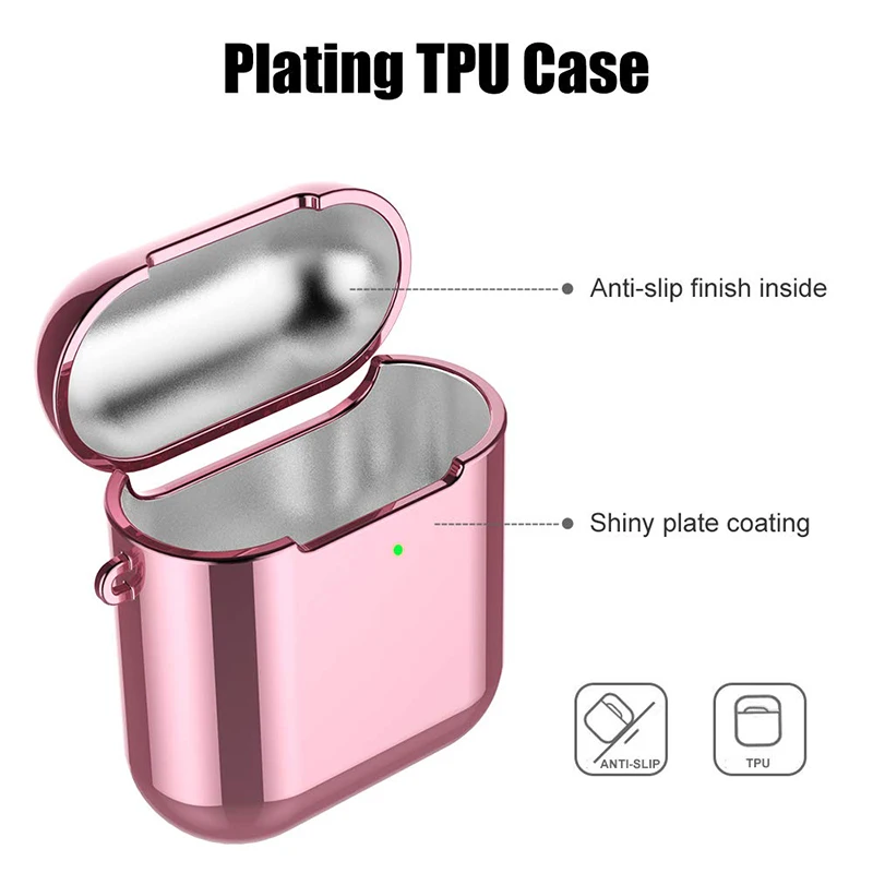 Air Pods чехол из ТПУ для Apple Airpods 1/2 противоударный защитный AirPods защита от отпечатков
