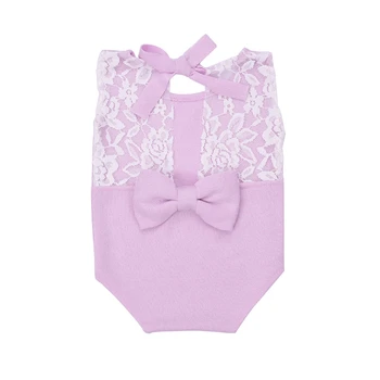 

Newborn Photography Prop photo shoots Baby Stretch Lace Props Romper fabric knitting Dainty Romper Photography Outfit