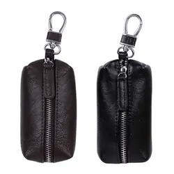2 стиля для мужчин женщин портативный молния Синтетическая кожа Ключи Кольцо держатель Чехол Брелок Сумочка сумка для монет