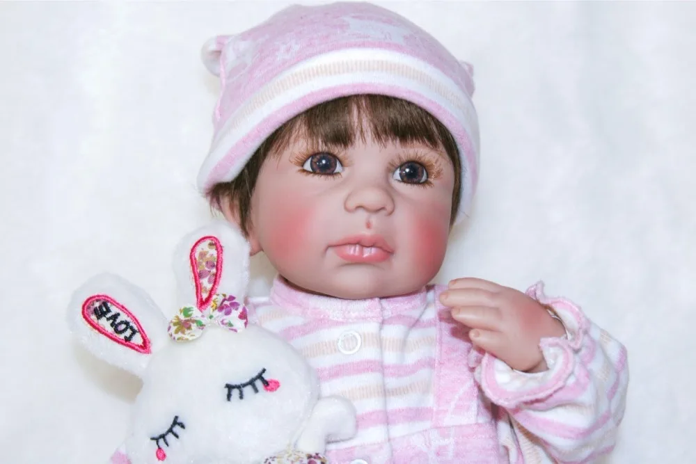 40 см Силиконовая виниловая Кукла Reborn Baby Doll, 16 дюймов, кукла для новорожденных девочек, игрушка для ванны, подарок на день рождения, подарок для ребенка, игра