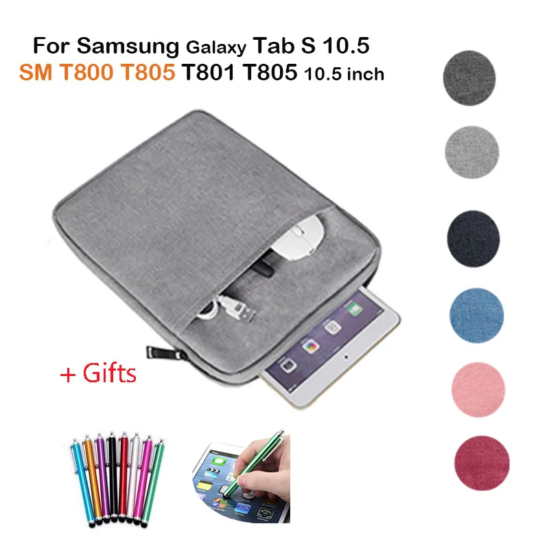 Бесплатный подарок + Чехол сумка для Samsung Galaxy Tab S 10 5 SM T800 T805 T801 'ƏH тонкая