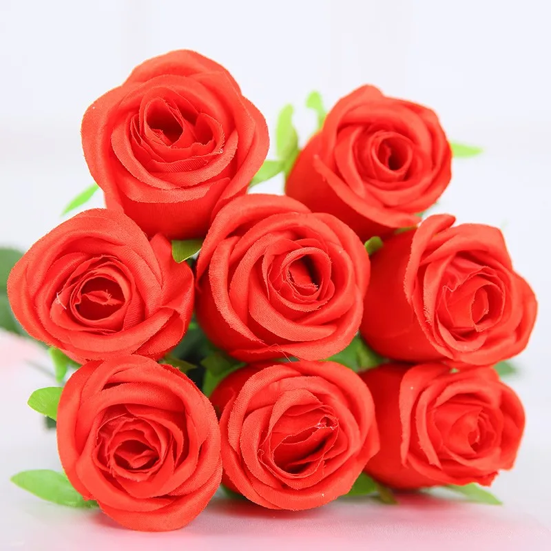 [ Red ] Valentines Day Artificial Rose Flowers Silk Flowers Latex