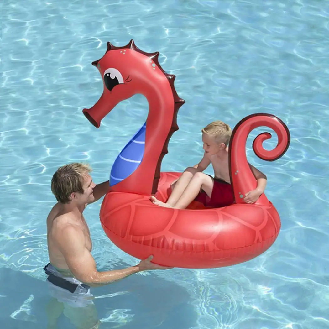 

Practical Contractible Inflatable Swimming Ring Outdoor Swimming, Swimming Wading Print Tool Animal Shape