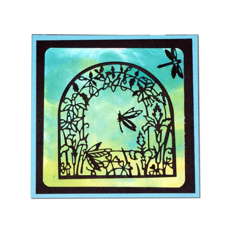 

Naifumodo Dragonfly Dies Flower Frame Metal Cutting Dies Scrapbooking And Card Making Photo Album SAtencil Crafts dies Cut 2019