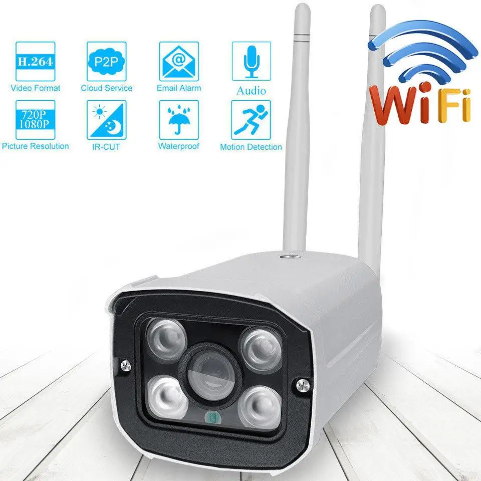 

WIFI Wireless IP Camera 1080P Outdoor Home Security Waterproof IR Night Vision Mini Cam