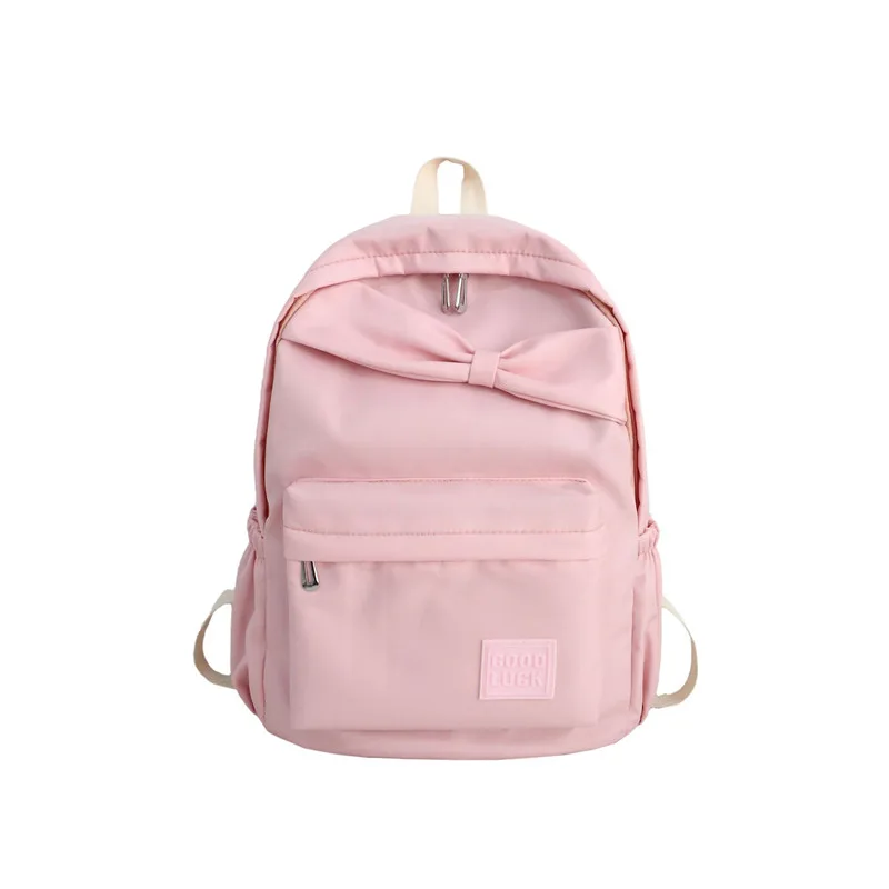 

Winter new canvas shoulder Backpack Travel backpack, bowknot pattern, fashion backpack, large capacity canvas leisure backpack.