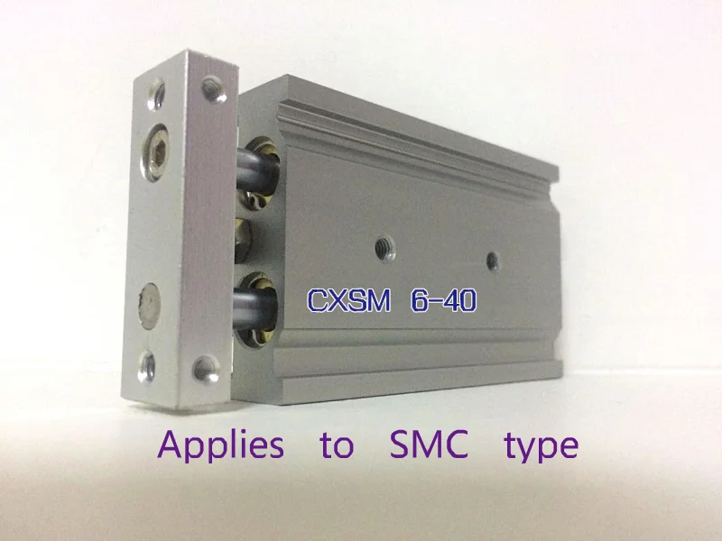 

SMC type CXSM6-40 CXSM6*40 double cylinder / double shaft cylinder / double rod cylinder Pneumatic 6mm bore 40mm stroke