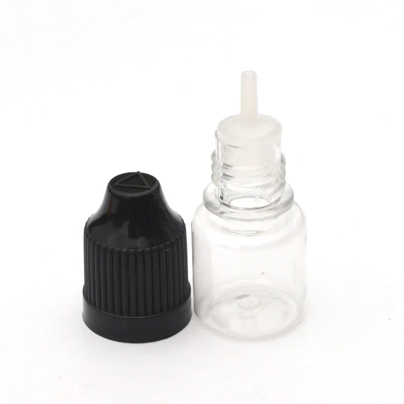 

100pcs 3ml Clear PET Plastic Bottle Empty E Liquid Dropper Bottles With Child Proof Cap Small Vial Free Shipping