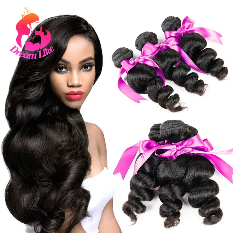 8A Unprocessed Virgin Brazilian Hair Loose Wave Virgin Hair Extensions