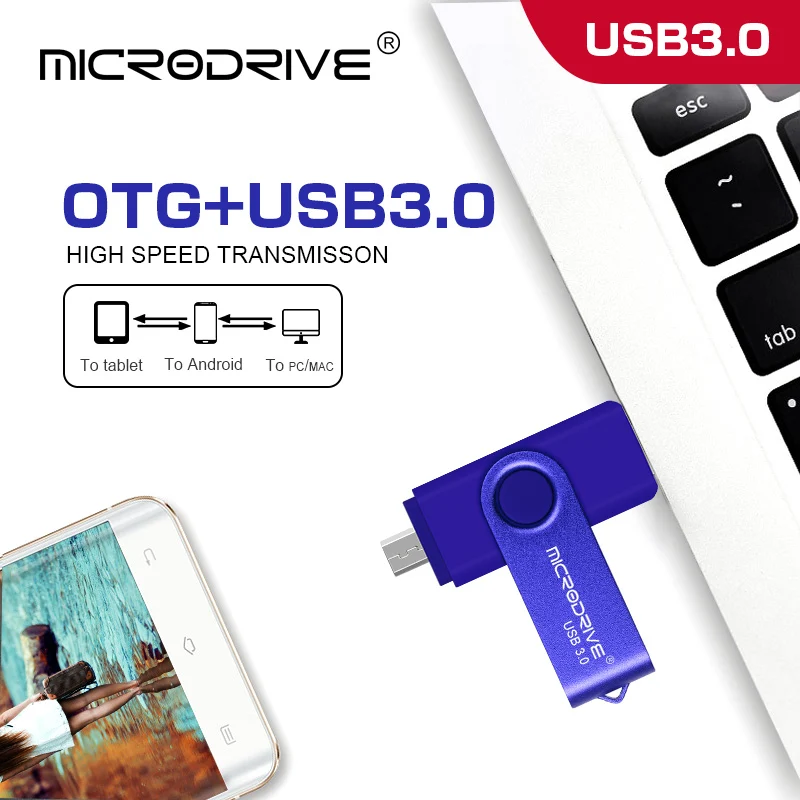 USB 3,0 OTG флеш-накопитель вращающийся USB флеш-накопитель 8 ГБ 16 ГБ 32 ГБ 64 ГБ флеш-накопитель для Android Mobile Pendrive 128 ГБ