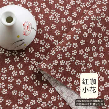 

3PCS FREE SHIPPING small flower linen fabric charm patchwork quilting tilda no repeat design for Sofa/Tissue/Cushion