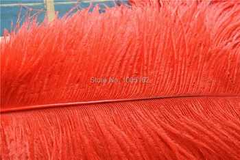 

EMS Free Shipping 100 pcs 18-20inch 45-50cm red Ostrich Feather plume for Wedding centerpiece party event supplies decor
