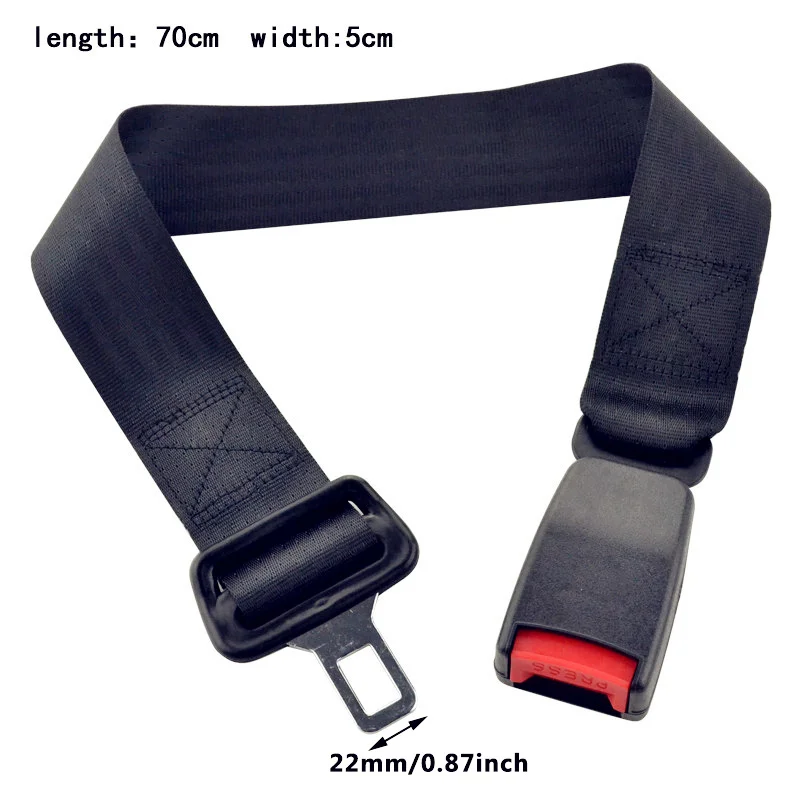 Premium Durable 25cm Seat Belt Extension Buckle