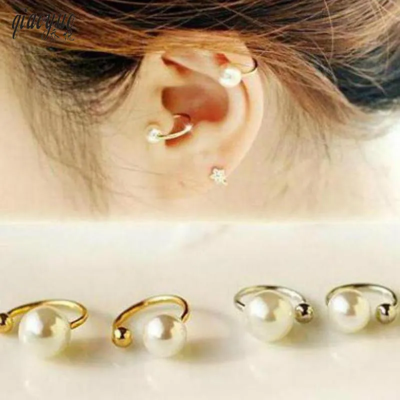 

New Brincos Clip Earing Boucle D'oreille Bijoux Pear Ear Cuff Earrings For Women Wedding Earings Girl Jewelry Pendientes